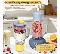 26oz Blender Cup Replacement for Ninja BlendBOSS DB301 DB351 Travel Tumbler with Lid,Personal Blender Cup Blue