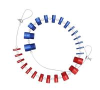 26pc Accuracy Thread Gauges Strong Aluminum Threads Gauges for Quick Identification of Metric & Royal Bolt Size Aluminum Nut and Bolt Thread Checker