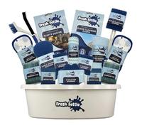 26Pc Complete Cleaning Caddy Kit With Microfibre Cloths, Sponge & Scourer's For Kitchen And Bathroom Cleaning - Home Cleaning Kit