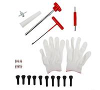 26pc Tyre Valve Repair Kit 4-in-1 Tool Brass Core
