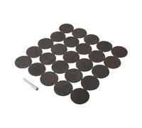 26pcs 32mm Fiberglass Reinforced Cut Off Wheel Set with 1/8 Inch Mandrel Compatible with for Rotary Tools, Lasting Metal Cutting Discs Compatible