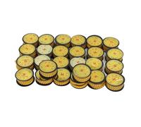 26PCS A to Z Tube Cable Marker Set, PVC Wire Numbering Marker with Concave Non - Slip Design, Coded Cable Marker for Electronics Electrical Wiring and Locomotive Networks (6m²)