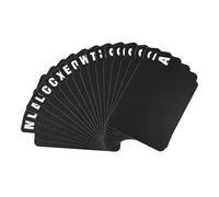 26Pcs A-Z Vinyl Record Dividers Alphabetical File Organizer with Alphabet Tabs Black Plastic Index Cards for Vinyl Records DVD CD Albums Library Book Storage