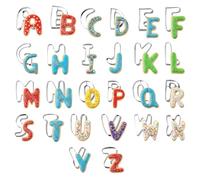 26Pcs Alphabet Cookie Cutters, Stainless Steel Alphabet Biscuit Mold Tools, Letter Cookie Cutter Baking Molds for Cooking
