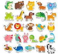 26PCS Animal Magnets, Magnetic A-Z Animals Fridge Decors for Toddlers Educational Learning Toy Refrigerator Magnets for Kids 2 3 4 5 Years Old