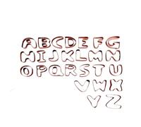 26PCS Capital Letter Cookie Cutter Alphabet Cake Cookie Mold，Stainless Steel Letter Cookie Cutters，Small Biscuits Mold for Baking, Baking Tool for Biscuits, Cakes, Fondant, Fruit and Dough