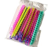 26Pcs Convenient Spiral Hair Perm Rod Set Heatless Wave Spiral Perm Rods Barber Practical Plastic Curling Perm Rod for Hair Salon Home Styling Tools