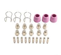 26PCS For AG60 For SG55 Plasma Cutter Consumables Kit Featuring Wire Guides, Shield Cups, Nozzles and Electrodes for Reliable Torch Operation and Enhanced Cutting Speed