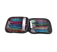 26Pcs Interchangeable Aluminium Knitting Needle Set, Circular Knitting Needles with 4 Plastic Cables, Colorful Smooth Handle for Sweater Knitting Projects
