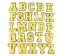 26Pcs Letter Sew On Patches Embroidered Sew On Yarn Patches Applique for Kids Clothing Jackets Jeans Bags Clothing Embellishment