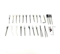 26pcs Lock Pick Gun Tips,Accessories of Electric Lock Pick Gun,Common Replacement Tips for Locksmith