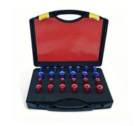 26PCS Metric and for imperial Thread Gauge Set Aluminium 26PCS | Identifies metric and for imperial threads, 26-piece set, aluminium build, red storage case, workshop essential