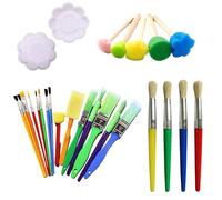 26Pcs Paint Brushes Set for Beginners, Colorful Paint Brushes in Various Sizes, Early DIY Learning Paint Sets for Arts and Crafts, Paint Brushes for Aspiring Creators