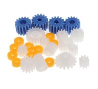 26pcs Plastic Gears Motor Kit for DIY Car Robot Scientific Experiment with Rack Pulley Belt and Axle Sleeves