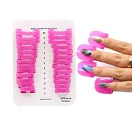 26Pcs Plastic Nail Protector Nail Polish Stencil Nail Polish Spill Holder Skin Barrier Protector Gel Nail Tips Forms Anti Spill Holder Clip Cap Reusable Nail Art Basic Tool Accessories