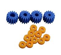 26pcs Plastic Spindle Gears Sleeve Kit, Plastic Spindleworm Gear & Sleeve 2MM/2.3MM/3MM/3.17MM/4MM for DIY Cars Robots Model Making Accessories
