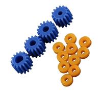 26pcs Plastic Spindle Worm Gear and Sleeve 2mm, 2.3mm, 3mm, 3.17mm, 4mm Airplane Car Models