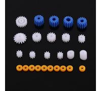 26pcs Plastic Spindle Worm Gear & Sleeve