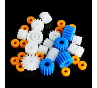26pcs Plastic Spindle Worm Motor Gear Set And Sleeves 2mm 2.3mm 3mm 3.17mm 4mm