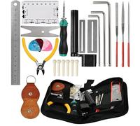 26pcs Portable Guitar Repair Tool Kit Reliable Multi-Functional Guitar Maintenance Repair Setup Maintenance Essentials Ukulele, Bass Banjo Stringed Instruments Beginner Professionals Luthier