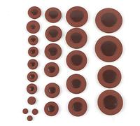 26pcs Sax Pad Kit, Professional 8.1mm to 45.9mm Multi Size Sax Leather Pads Replacement for Alto Sax Accessory
