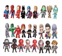 26pcs The Avengers Superheroes Action Figure Set Boys Birthday Party Favors Cake Cupcake Toppers Decor Supplies Mini Figurines Toys Ornament