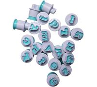 26Pcs Upper Alphabet Letter Mold Set, Cookie Stamp Impress Embosser Cutter Alphabet Cookie Cutter,alphabetic Letter Molds Biscuit Cake Decorating Tools