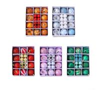 26PCS Xmas Tree Ornaments Baubles Balls Set for Christmas Decoration Home Hanging Shatterproof Decorative Balls to Create Festive Holiday Ambiance (Red)