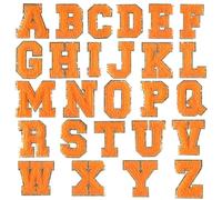 26Pieces Embroidered Letter Sew On Patches Embroidery Applique Letter Sew On Yarn Patches For Clothing Jeans Jackets Embroidered Iron Letters