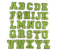 26Pieces Embroidered Letter Sew On Patches Embroidery Applique Letter Sew On Yarn Patches for Clothing Jeans Jackets Iron Letters for Clothes
