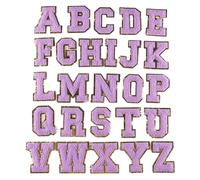 26Pieces Embroidered Letter Sew On Patches Embroidery Applique Letter Sew On Yarn Patches for Clothing Jeans Jackets Fabric