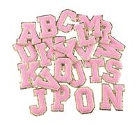 26Pieces Letter Embroidered Sew on Patches Embroidery Applique Sew on Clothing for Clothes Jackets Iron on Letter