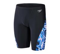 (26R, Black/Blue) Speedo Mens Alov Digi Swimming Swim Shorts