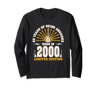 26th Birthday 26 Year-Old Guitarist Guitar Lovers Born 2000 Long Sleeve T-Shirt