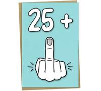 26th Birthday Card, 25 + 1, Funny Birthday Card for 26 Year Old Women or Men, A5