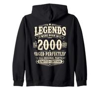 26th Birthday Gift Man Woman Original Vintage 2000 26 years Zip Hoodie