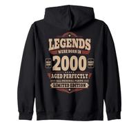 26th Birthday Gift Man Woman Original Vintage 2000 26 years Zip Hoodie