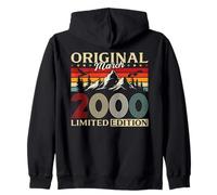26th Birthday gift Men Women Original March 2000 Zip Hoodie