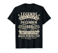 26th Birthday Gifts for Men 26 Year Old Bday December 1999 T-Shirt