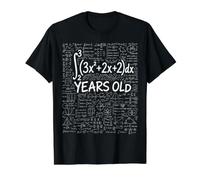 26th Birthday Integral Calculus Math Nerd Funny Value Graphic T-Shirt, Men, Black, L
