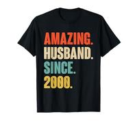 26th Wedding Anniversary for Him Amazing Husband Since 2000 T-Shirt