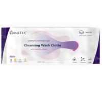 26x Omnitex Ultra Thick Incontinence Cleansing Wash Cloths with Barrier Cream, Microwaveable | All in One Continence Care Cleansing Wipes | Cleans Nourish Protect | Aloe Vera, Vitamins | 1x 26pk