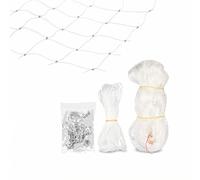 26X10Ft Pet Safety Net for Cats & Dogs, Heavy-Duty Transparent Mesh with Fall Prevention & Installation Kit, Customizable Netting with 1.2" Grid