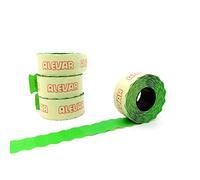 26x12 Blister Pack of 10 Rolls of Permanent Green Pricing Labels