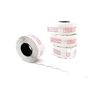 26x16 Box 36 Rolls Pricing Labels, Permanent White, 1,000 Labels per Roll, Total 36,000 Labels