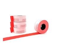 26x16 Rectangular Box 36 Rolls Labels for Permanent Red Pricer