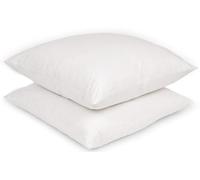 26x26 White Goose Down European Pillow Inserts 2 Pack by Maison Des Garçon 100% Cotton, Soft Goose Down & Feather, Square Form Sham Stuffer - Machine Washable and Dry (Set of 2)