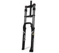 26X4.0 Fat Bike Suspension Forks Mountain Bike Air Fork BMX E-Bike Front Fork Straight 1-1/8 MTB Disc Brake Bicycle 170Mm Travel Bicycle Shock Absorber Fork A
