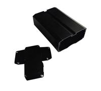 26x53x80mm Aluminum Junction Box, PCB Circuit Instrument Cooling Box Case for DIY Electronic Projects, Waterproof & Dustproof (Black)