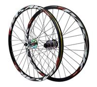 27.5/29in MTB Bike Wheelset, 26 Bicycle Front And Rear Wheel 32H Spokes Double Wall Rims for Disc Brake 7/8/9/10/11 Speed